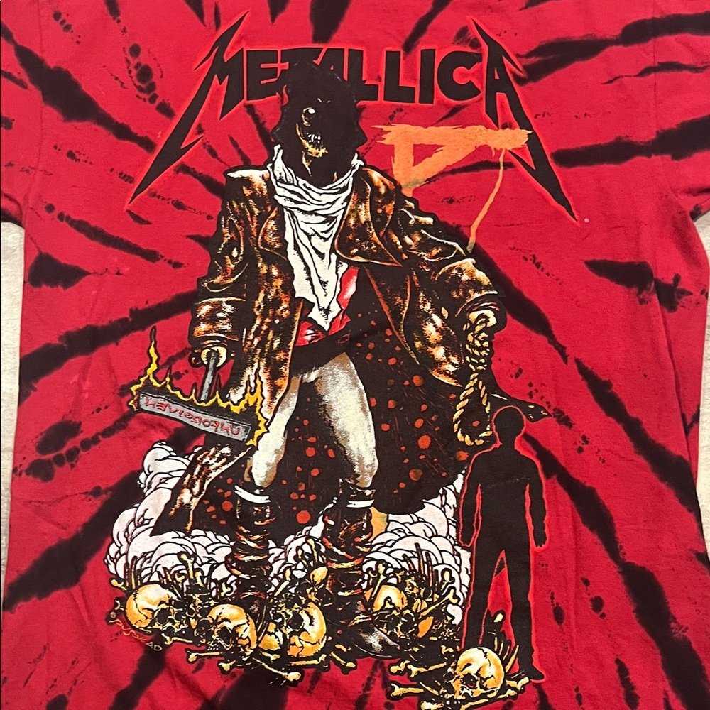 Metallica Red Graphic Men's Tee